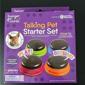 Hunger for Words Talking Pet Starter Set Dog Toy, 4-pack